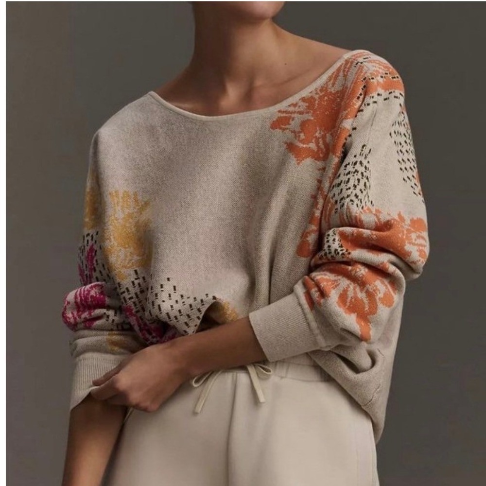 Daily Practice by Anthropologie Hazy Daze Pullover Sweater Sz S